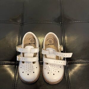 White Kids Shoes with Adjustable Straps